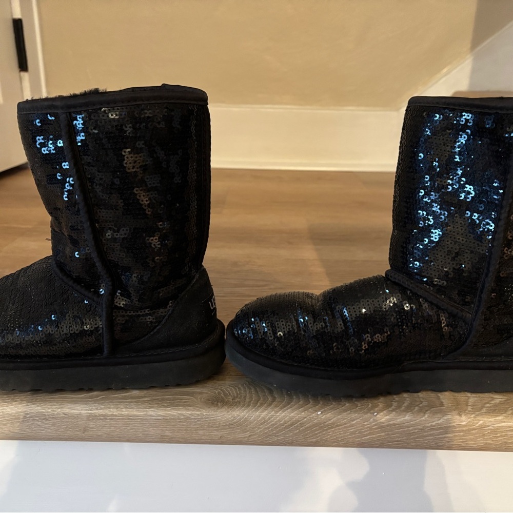 UGG Black Sequin Boots